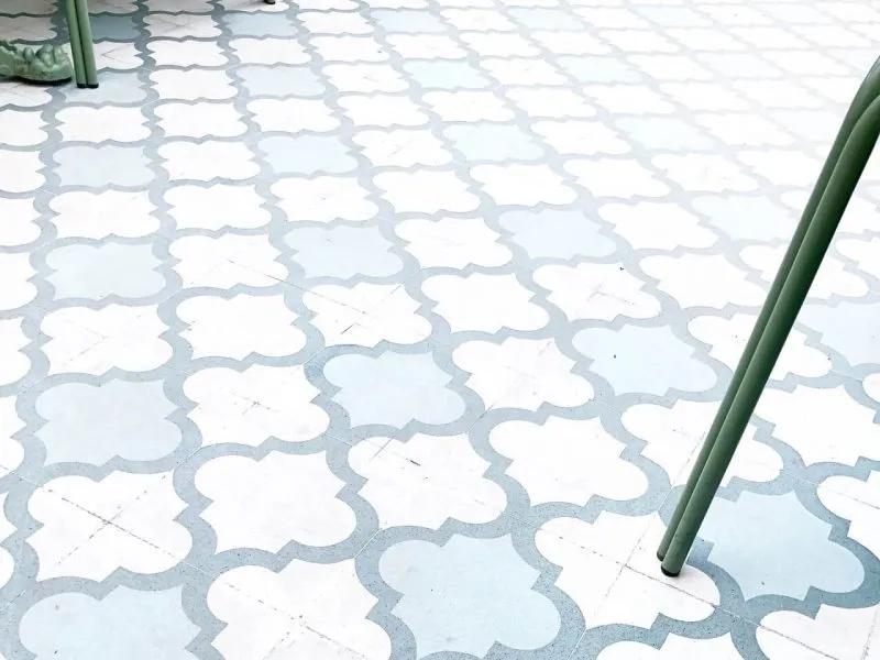 Commercial floor tiling on a Sunshine Coast project